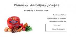 Voucher 120 € vianočný