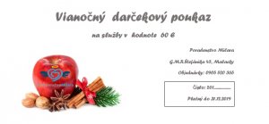 Voucher 60 € vianočný