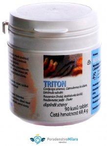 Triton / cordyceps+reishi+shitake/ 90tbl a 500mg biomasy